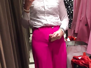 자위 Pink throusers